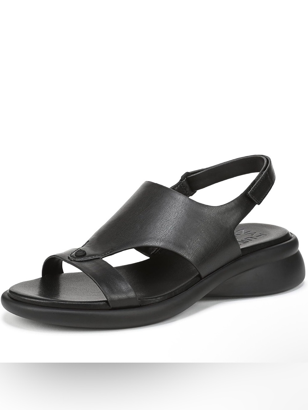 Naturalizer Lillian Slingback Sandal In Black Leather Women's Size 10 Wide New